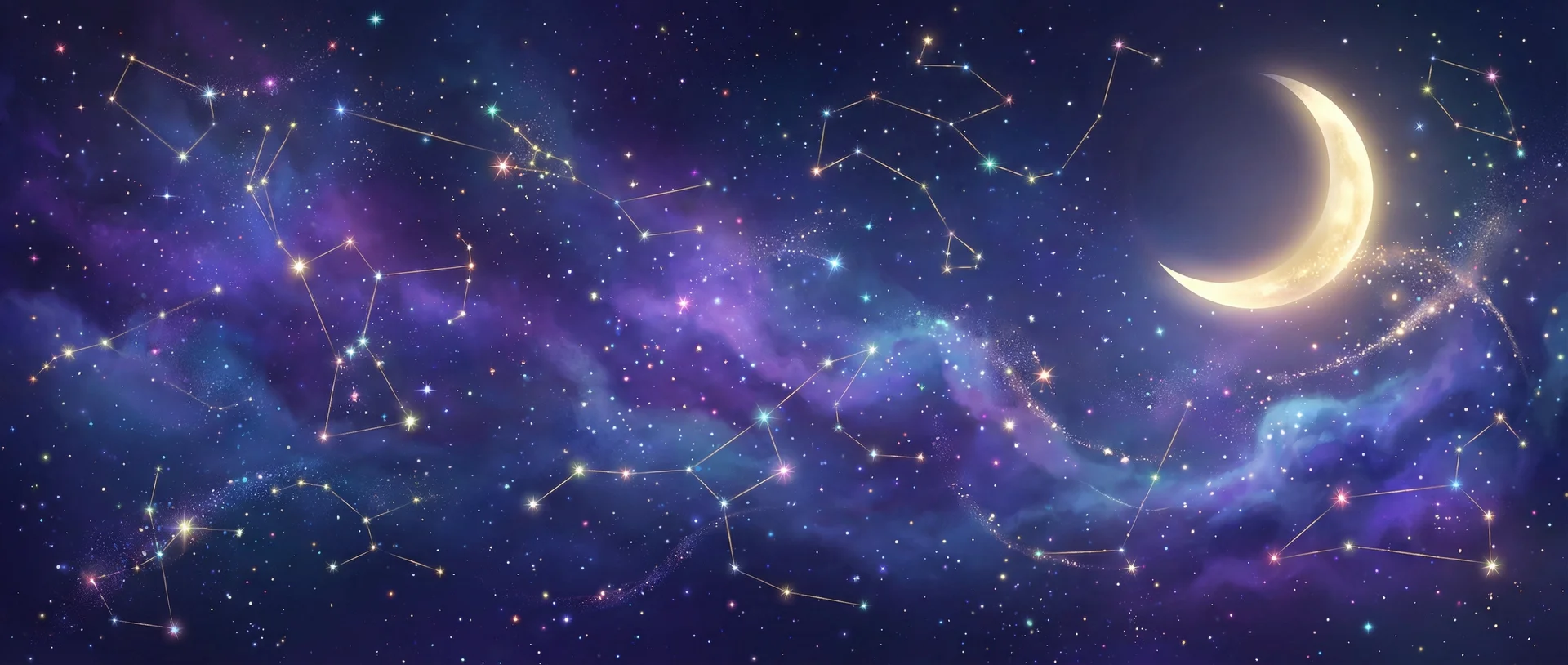 星空背景 - 传教士式示意图 | 每日星座运势与塔罗占卜